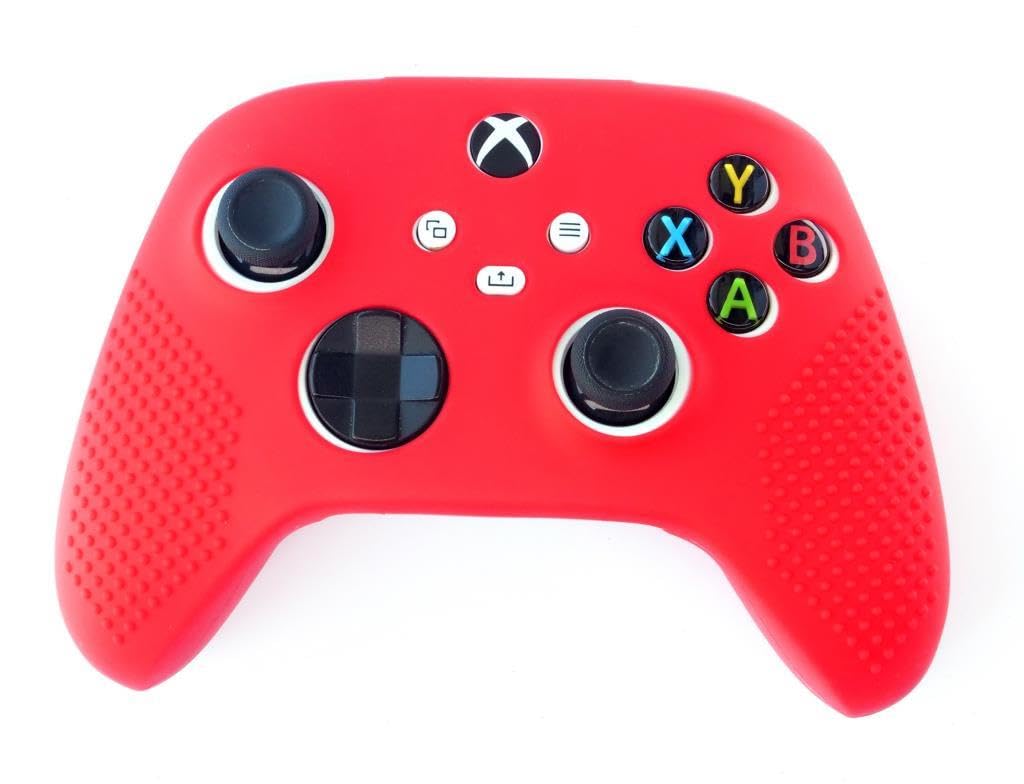 Xbox ile Uyumlu Series S/X Silikon Kırmızı Kol Koruyucu Kılıf 9. Nesil Kol Uyumlu