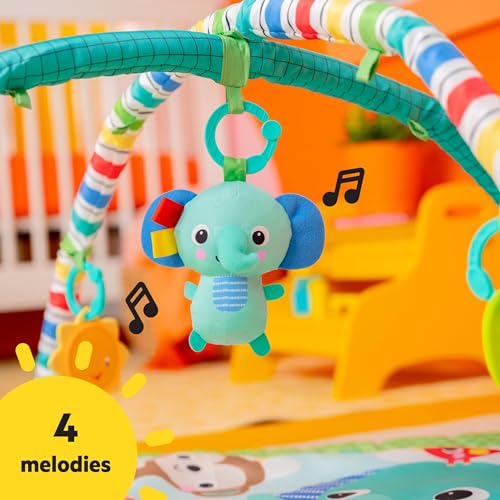Bright Starts Wild Wiggles Bebek Jimnastik Aktivitesi Ve Katlanır Oyun Minderi Oyuncak Çubuğu, Yenid