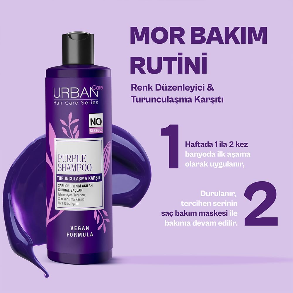 Urban Care Turunculaşma Karşıtı Mor Sülfatsız Saç Bakım Şampuanı 250 ml