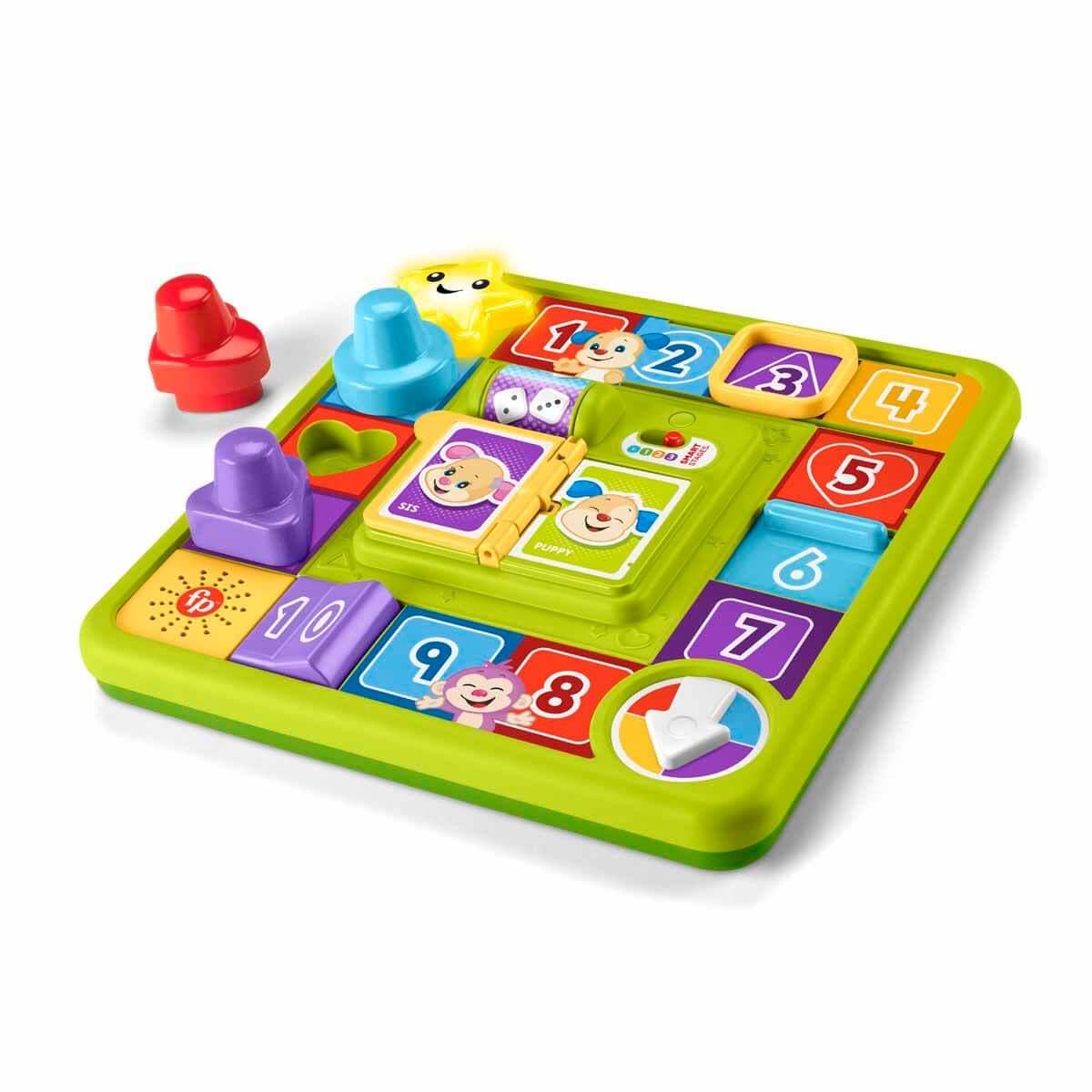 Fisher-Price Köpekçiğin Oyun İstasyonu Fisher-Price Müzikli Canlandırma Masa Oyunu Bebek Oyuncağı, Eğlen ve Öğren Köpekçik'in Oyun İstasyonu, Çok Dilli Versiyon HRB70