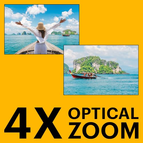 KODAK PIXPRO WPZ2 15M Su Geçirmez Fotoğraf Makinesi - 2 Lityum Pil + 16GB SD Kart - 16MP, 4x Optik Zoom, 1080P Full HD Video (Sarı)