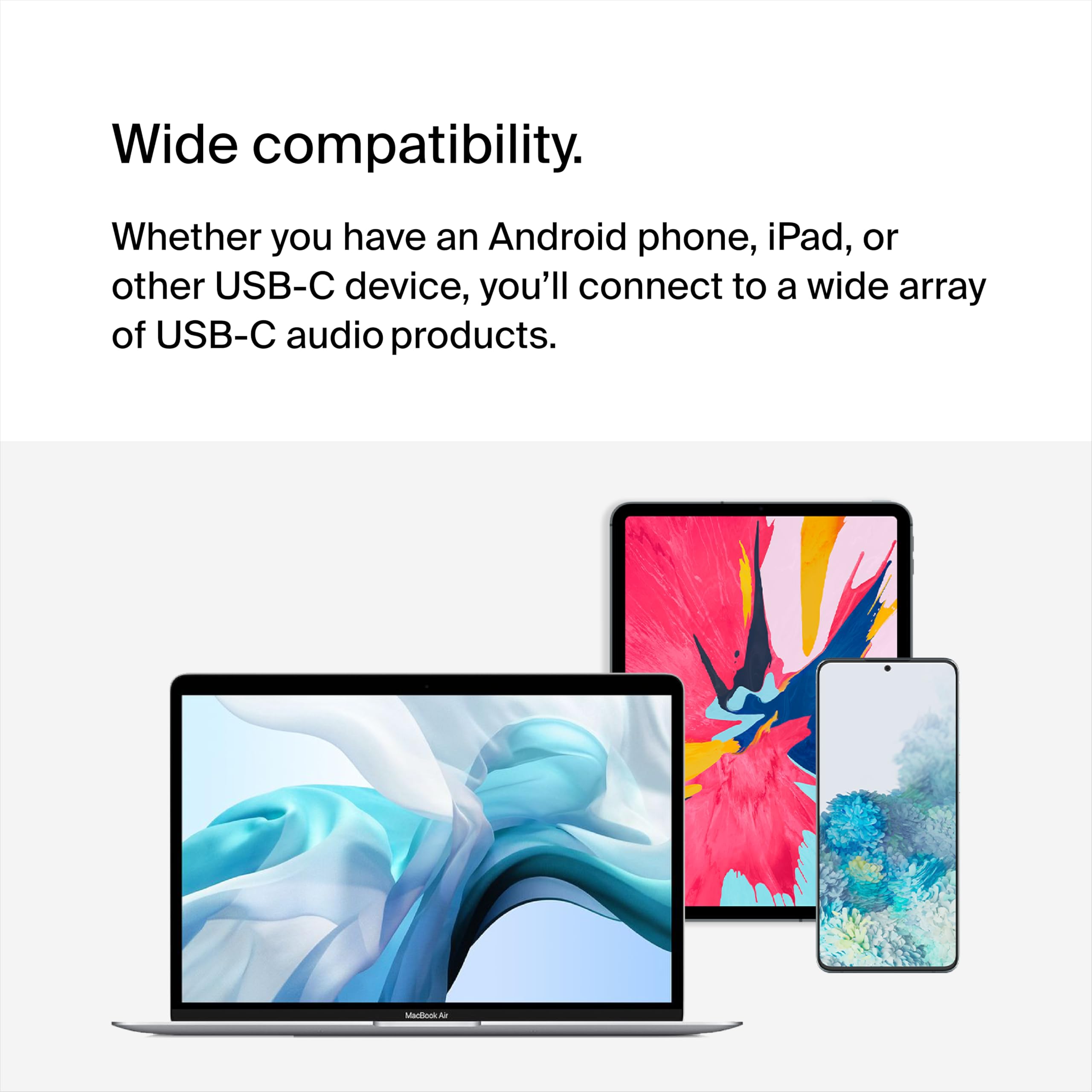 Belkin RockStar™ USB-C Ses + Şarj Adaptörü, USB-C 60W Güç Dağıtımlı Kulaklık Adaptörü iPhone 15, iPad Pro, Galaxy, Note, Google Pixel, LG, Sony, OnePlus ve Daha Fazlası İçin Hızlı Şarj - Beyaz