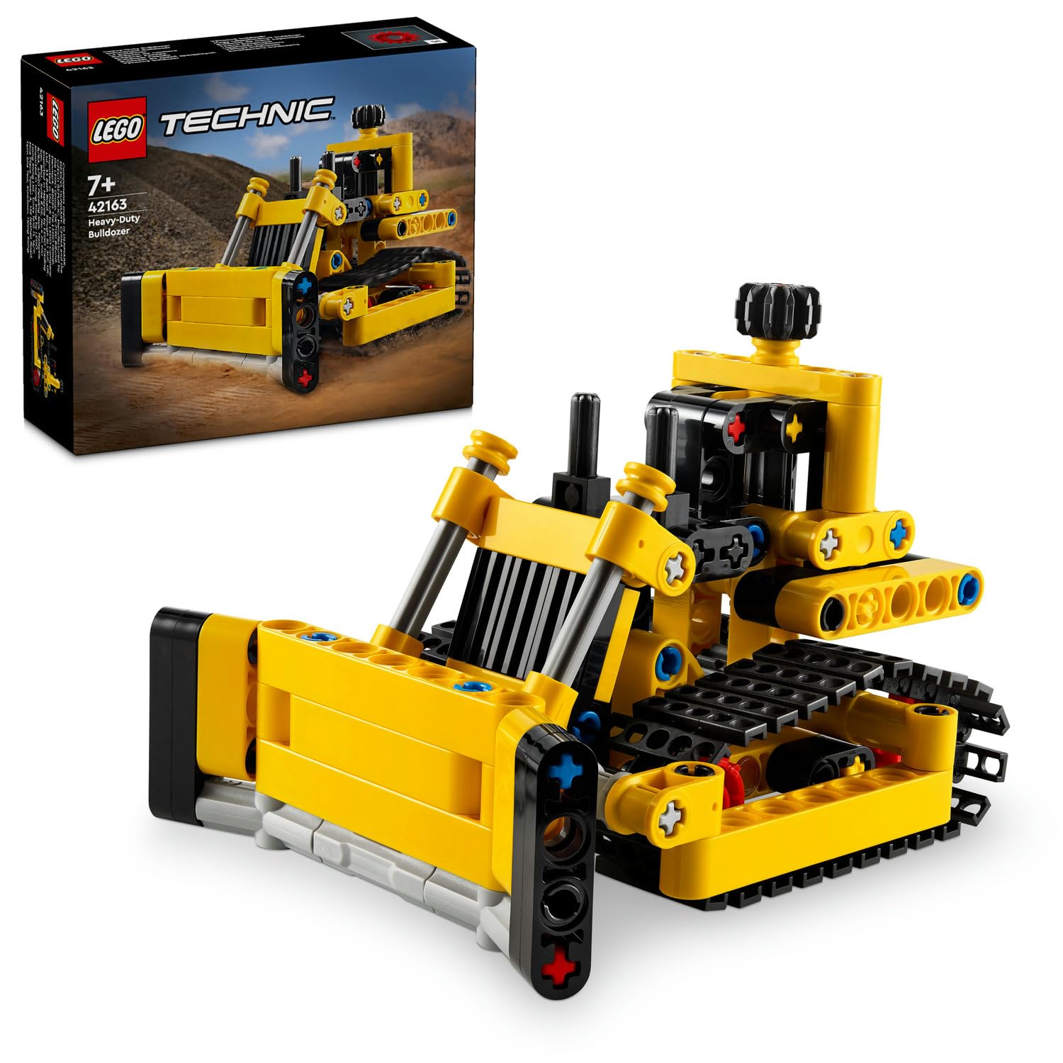 LEGO Technic Ağır İş Buldozeri 42163 – 7 Yaş ve Üzeri Kız ve Erkek Çocuklar için Doğum Günü Hediyesi