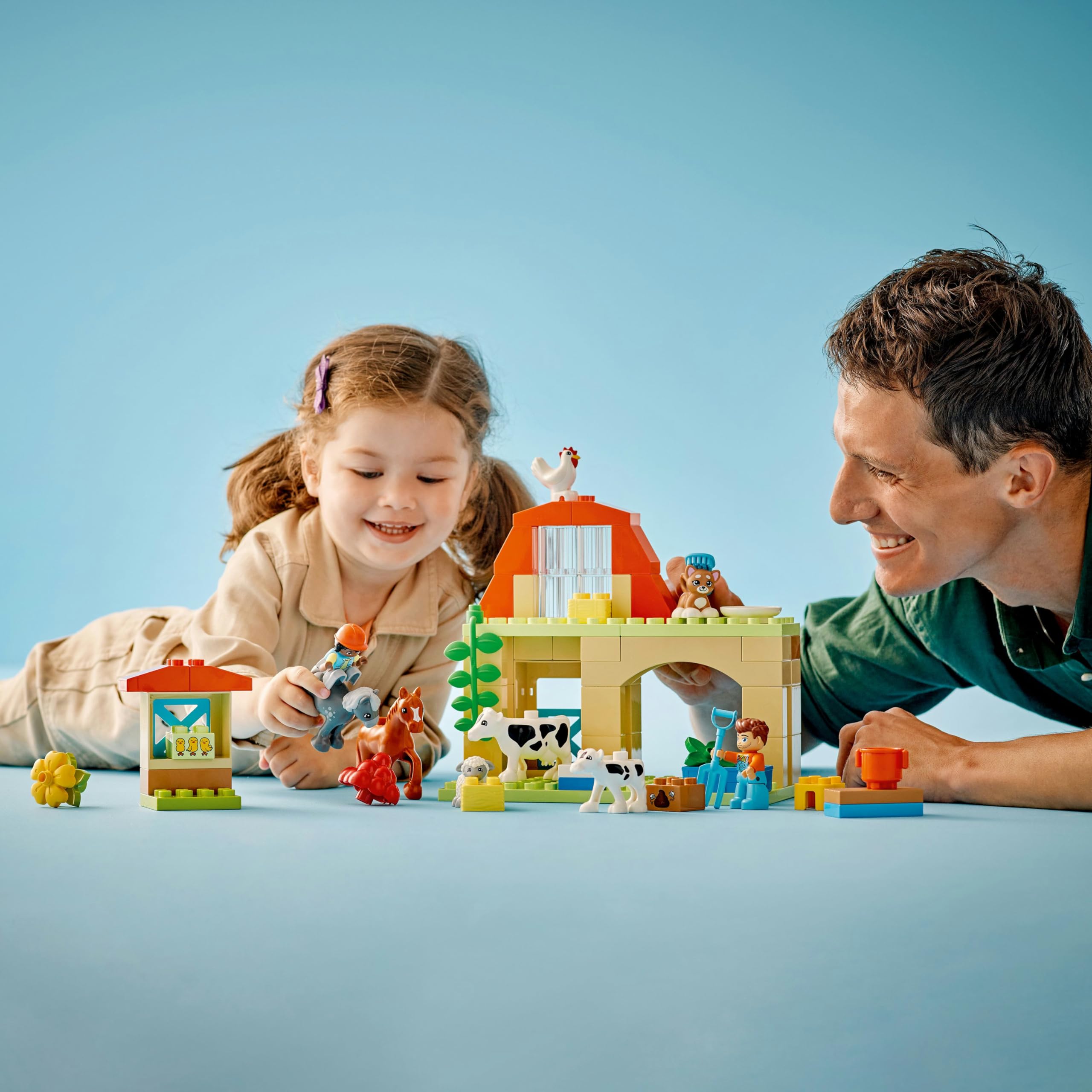 LEGO DUPLO Kasabası Çiftlikte Hayvanların Bakımı 10416, 2 Yaş ve Üzeri Çocuklar için Rol Yapma Faali