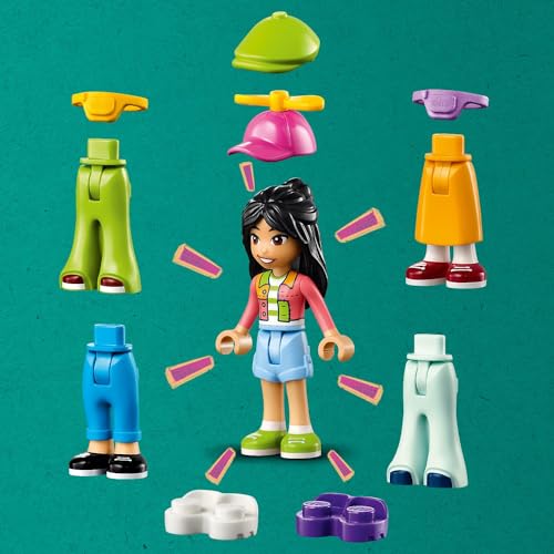 LEGO Friends Vintage Giyim Mağazası 42614-6 Yaş ve Üzeri Çocuklar için Olly, Liann ve Jordin Minifigürü İçeren Yaratıcı Oyuncak Yapım Seti (409 Parça)
