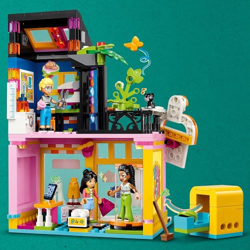 LEGO Friends Vintage Giyim Mağazası 42614-6 Yaş ve Üzeri Çocuklar için Olly, Liann ve Jordin Minifigürü İçeren Yaratıcı Oyuncak Yapım Seti (409 Parça)