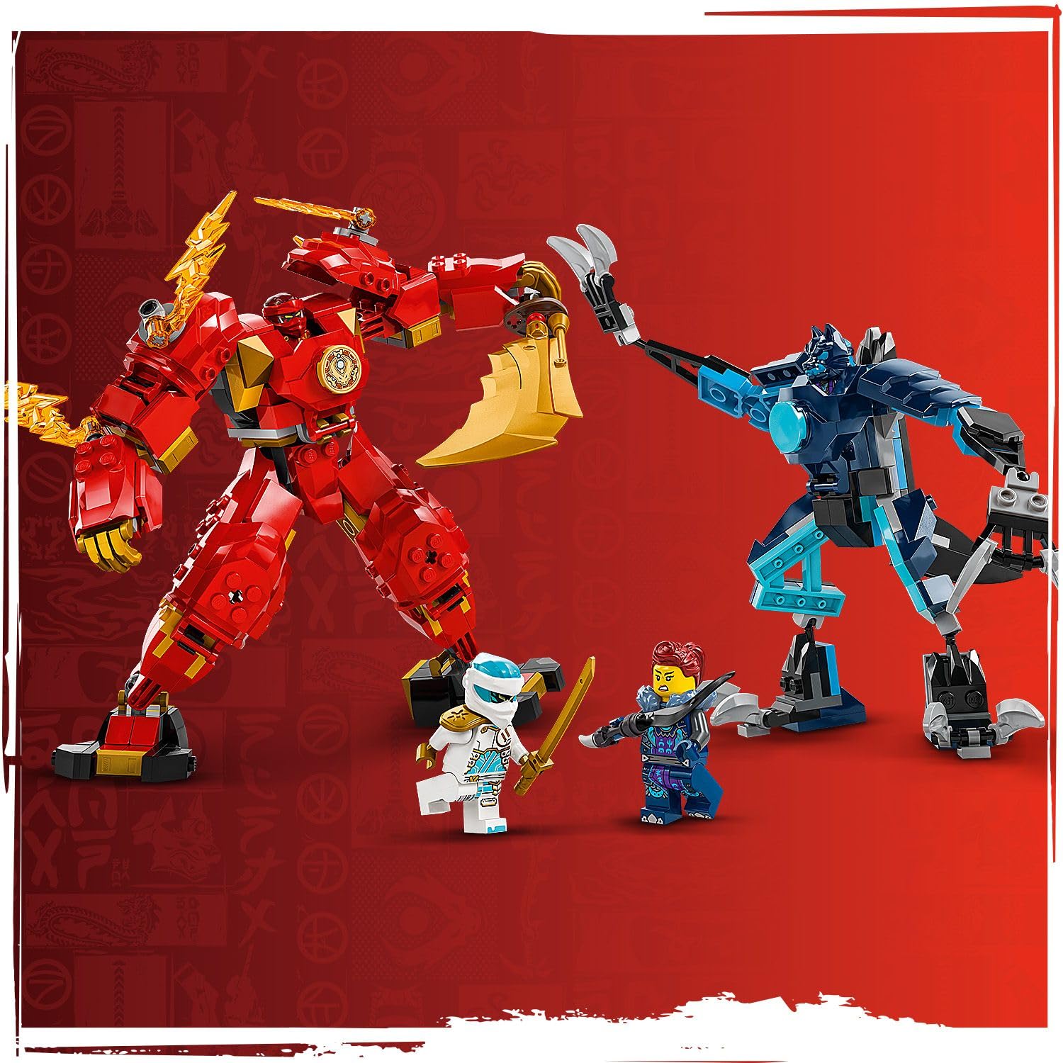 LEGO NINJAGO Kai’nin Ateş Elementi Robotu 71808 – 7 Yaş ve Üzeri Kız ve Erkek Çocukları için Ninja F