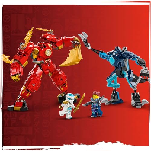 LEGO NINJAGO Kai’nin Ateş Elementi Robotu 71808 – 7 Yaş ve Üzeri Kız ve Erkek Çocukları için Ninja F