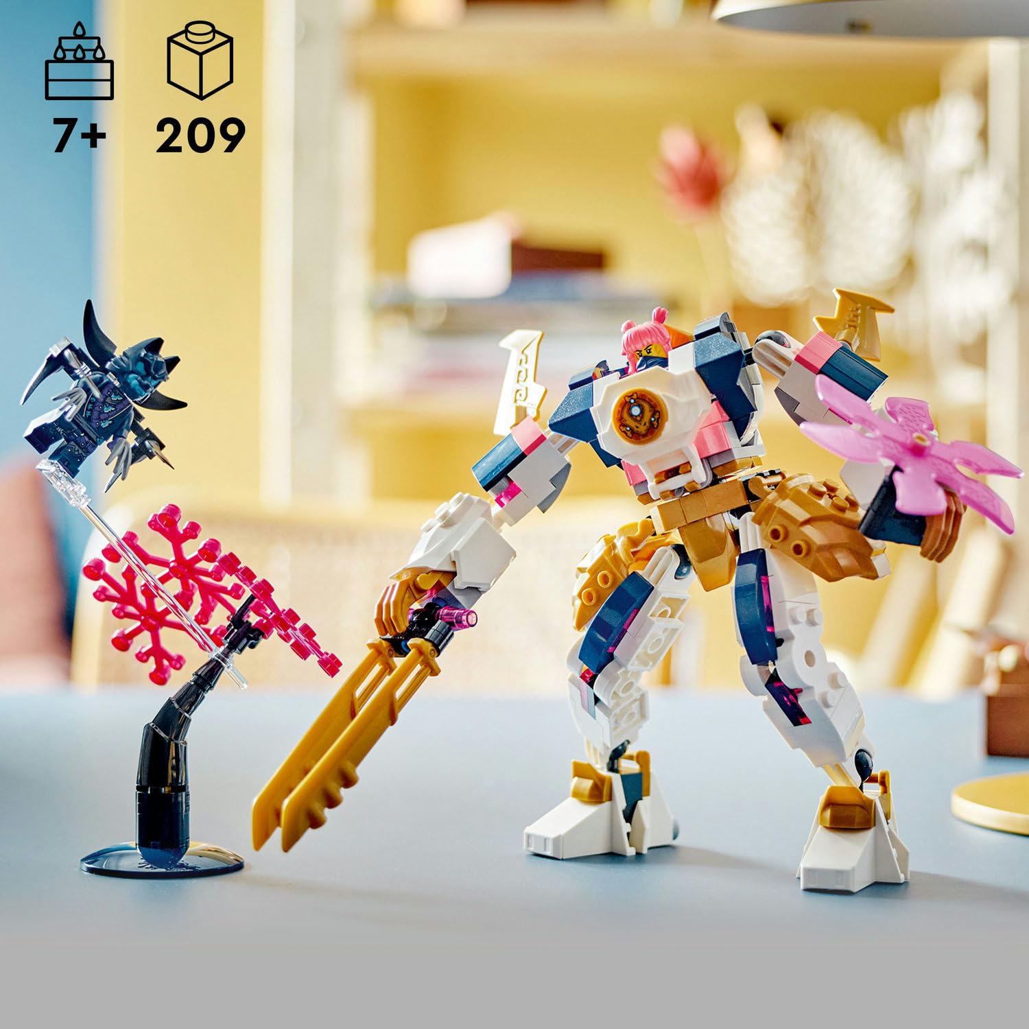 LEGO NINJAGO Sora’nın Teknoloji Elementi Robotu 71807-7 Yaş ve Üzeri Çocuklar için Aksiyon Figürü İçeren Yaratıcı Oyuncak Yapım Seti (209 Parça)