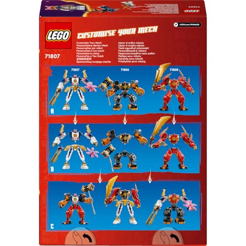 LEGO NINJAGO Sora’nın Teknoloji Elementi Robotu 71807-7 Yaş ve Üzeri Çocuklar için Aksiyon Figürü İçeren Yaratıcı Oyuncak Yapım Seti (209 Parça)