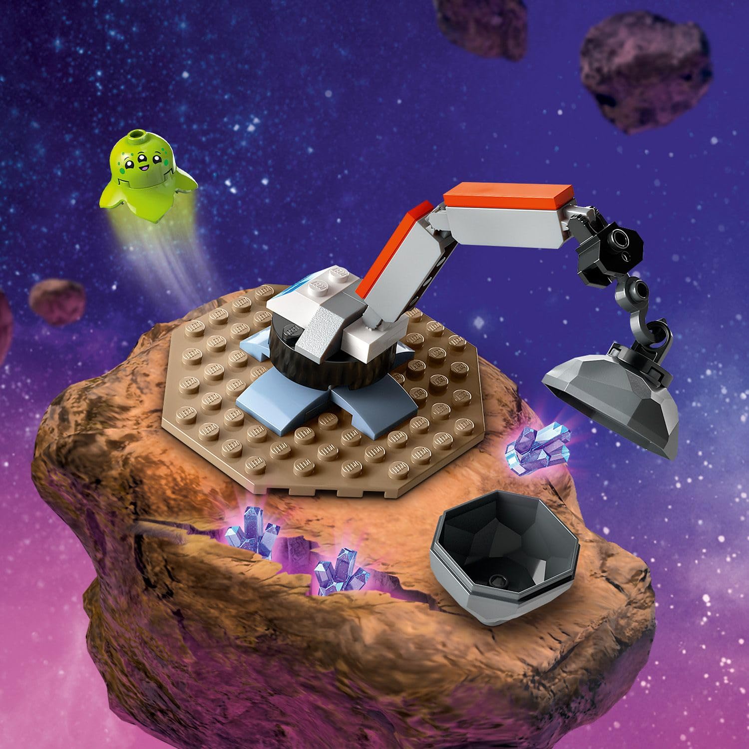 LEGO City Uzay Gemisi ve Asteroit Keşfi 60429 – 4 Yaş ve Üzeri Çocuklar için Hediye Fikri, Meteroit,