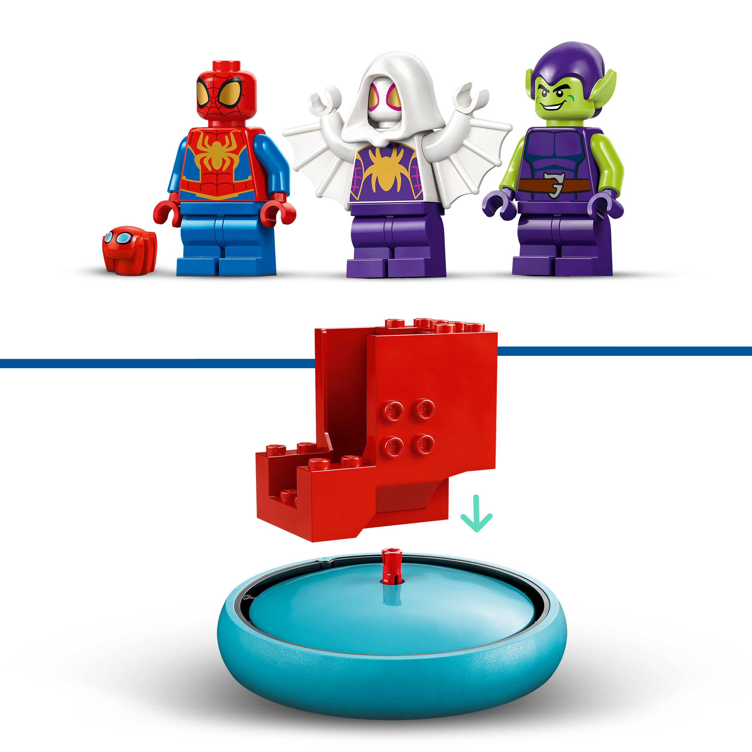 LEGO 4+ Spidey Green Goblin’e Karşı 10793-4 Yaş ve Üzeri Çocuklar için Marvel Örümcek Adam ve Green