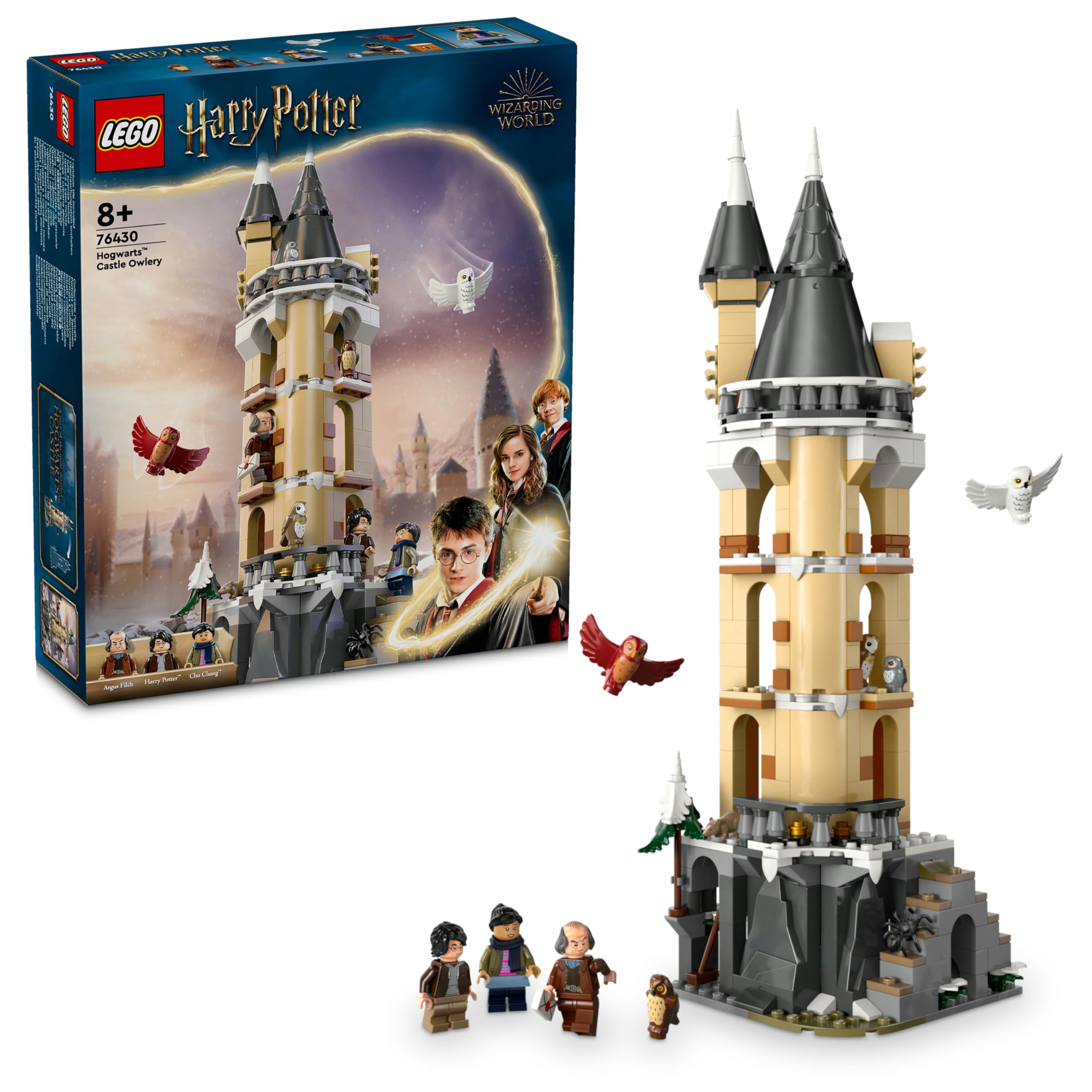 LEGO Harry Potter Hogwarts Şatosu Baykuşhanesi 76430 – 8 Yaş ve Üzeri Harry Potter Hayranı Kız ve Erkek Çocukları için Baykuş Figürü İçeren Oyuncak Yapım Seti, Doğum Günü Hediyesi Fikri (364 Parça)