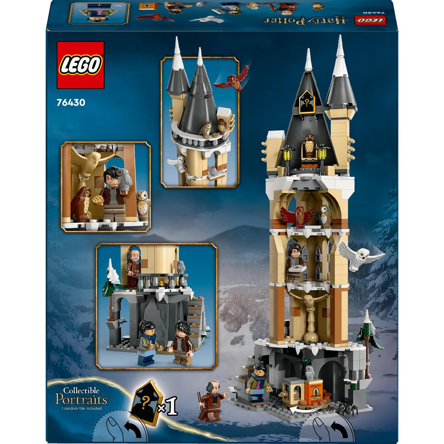 LEGO Harry Potter Hogwarts Şatosu Baykuşhanesi 76430 – 8 Yaş ve Üzeri Harry Potter Hayranı Kız ve Erkek Çocukları için Baykuş Figürü İçeren Oyuncak Yapım Seti, Doğum Günü Hediyesi Fikri (364 Parça)