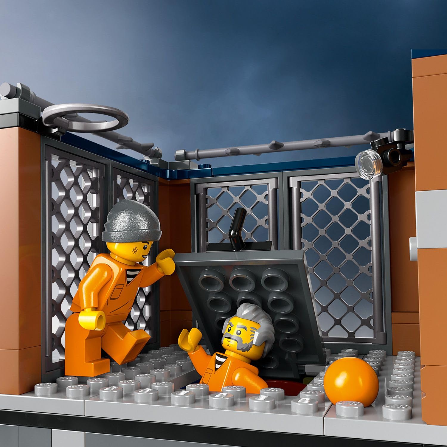 LEGO City Polis Hapishane Adası 60419-7 Yaş ve Üstü Kız ve Erkek Çocuklar için Helikopter, Gemi 7 Figür ve Köpek, Köpekbalığı Figürleri İçeren Araç Seti, Doğum Günü Hediyesi Fikri (980 Parça)