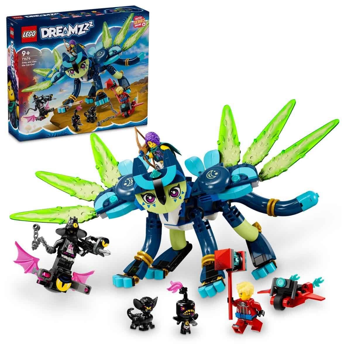 LEGO DREAMZzz Zoey ve Kedi-Baykuş Zian 71476-9 Yaş ve Üzeri Çocuklar için Yaratıcı Oyuncak Yapım Seti (437 Parça)