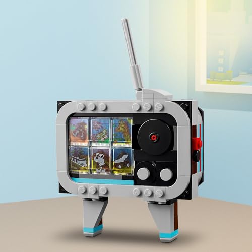 LEGO Creator 3’ü 1 Arada Retro Fotoğraf Makinesi 31147-8 Yaş ve Üzeri Çocuklar için Televizyon ve Video Kamera Model Seçenekleri İçeren Yaratıcı Oyuncak Yapım Seti, Doğum Günü Hediyesi (261 Parça)