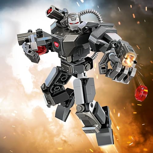 LEGO | Marvel War Machine Robot Zırhı 76277-6 Yaş ve Üzeri Süper Kahraman Seven Çocuklar İçin İnşa Edilebilen Savaşçı İçeren Yaratıcı Oyuncak Yapım Seti (154 Parça)
