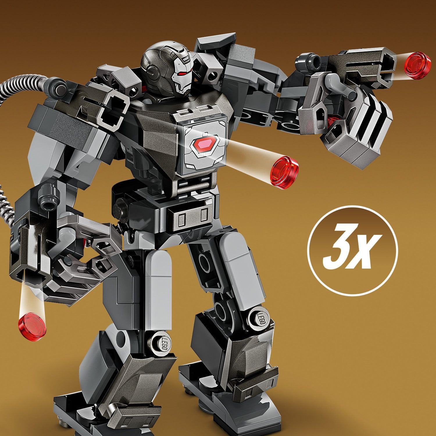 LEGO | Marvel War Machine Robot Zırhı 76277-6 Yaş ve Üzeri Süper Kahraman Seven Çocuklar İçin İnşa Edilebilen Savaşçı İçeren Yaratıcı Oyuncak Yapım Seti (154 Parça)