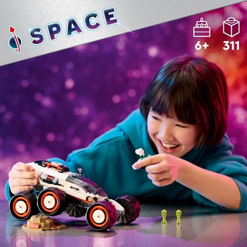 LEGO City Uzay Keşif Robotu ve Uzaylı Canlı 60431-6 Yaş ve Üzeri Kız ve Erkek Çocukları için Astronot, Oyucnak Robot ve Uzaylı Minifigürleri İçeren Yaratıcı Oyuncak Seti (311 Parça)