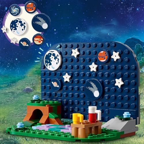 LEGO Yıldız Gözlemleme Kamp Aracı 42603-7 Yaş ve Üzeri Kız ve Erkek Çocuklar için Nova ve Aliya Mini Bebekleri ile Köpek ve Kirpi Hayvan Figürleri İçeren 4x4 Araba Oyuncağı, Hediye Fikri (364 Parça)