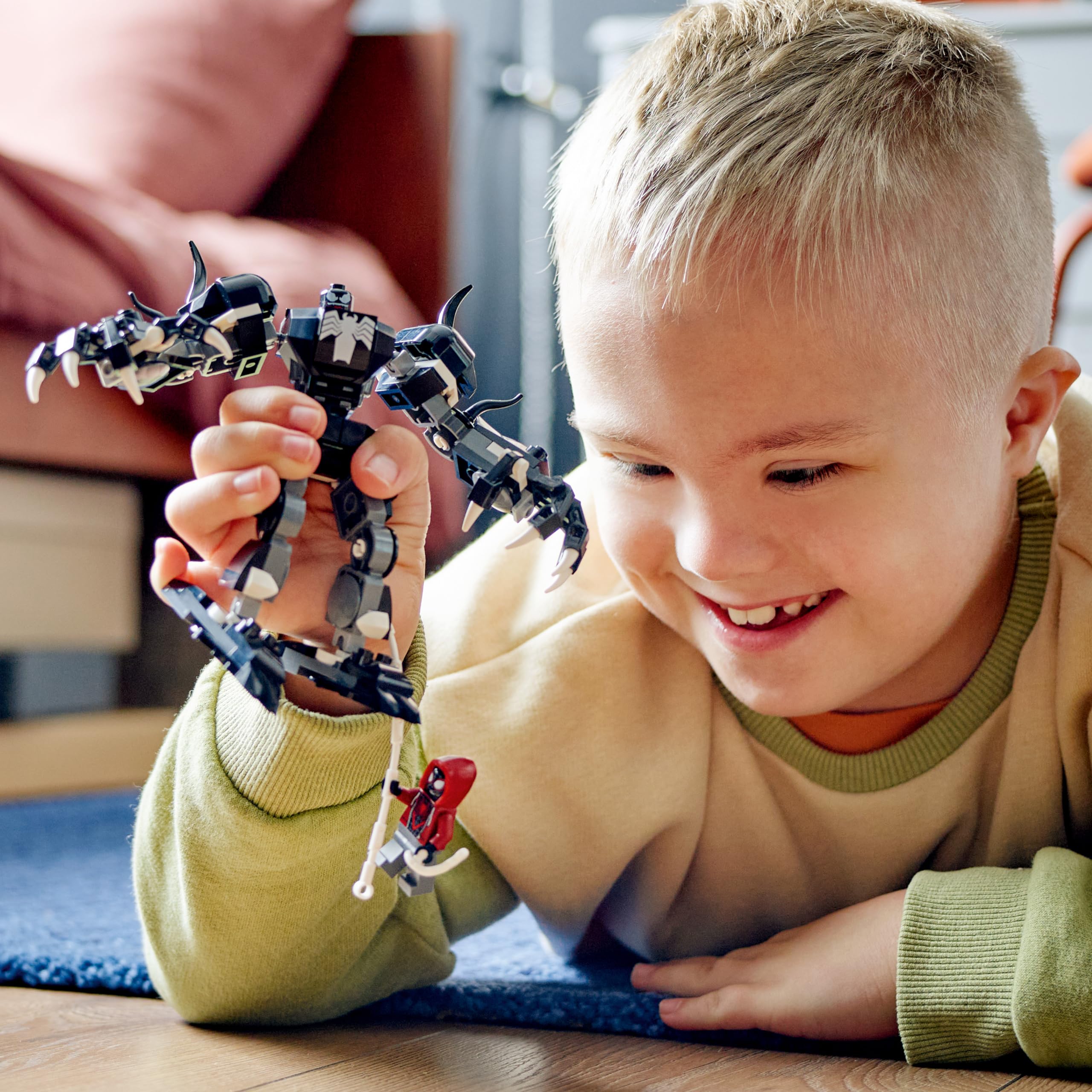 LEGO | Marvel Venom Robot Zırhı Miles Morales’e Karşı 76276-6 Yaş ve Üzeri Süper Kahraman Seven Çocuklar için İnşa Edilebilen Yaratıcı Oyuncak Yapım Seti (134 parça)