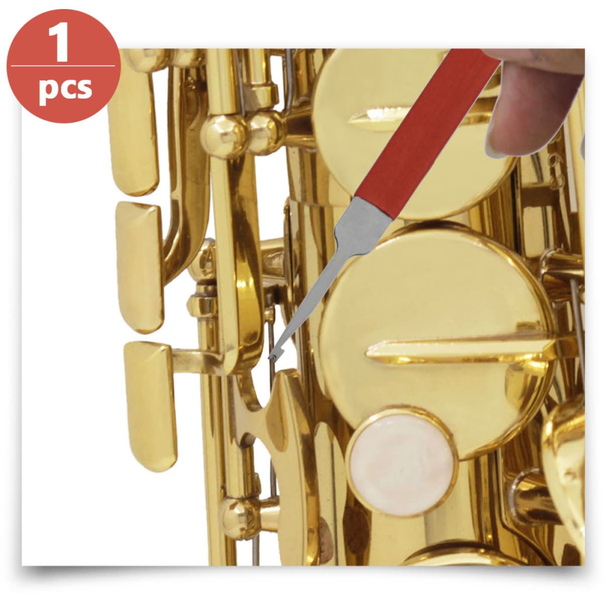 Vaguelly 3 Parça Müzik Aletleri Tamir Aletleri Saksafon Tamir Takımı Obua Yaylı Kanca Saksafon Kanca Yay Aracı Pikolo Enstrümanı Nefesli Çalgı Aracı Kanca Aracı Ilişki Kurmak Çift ​​​​kafa