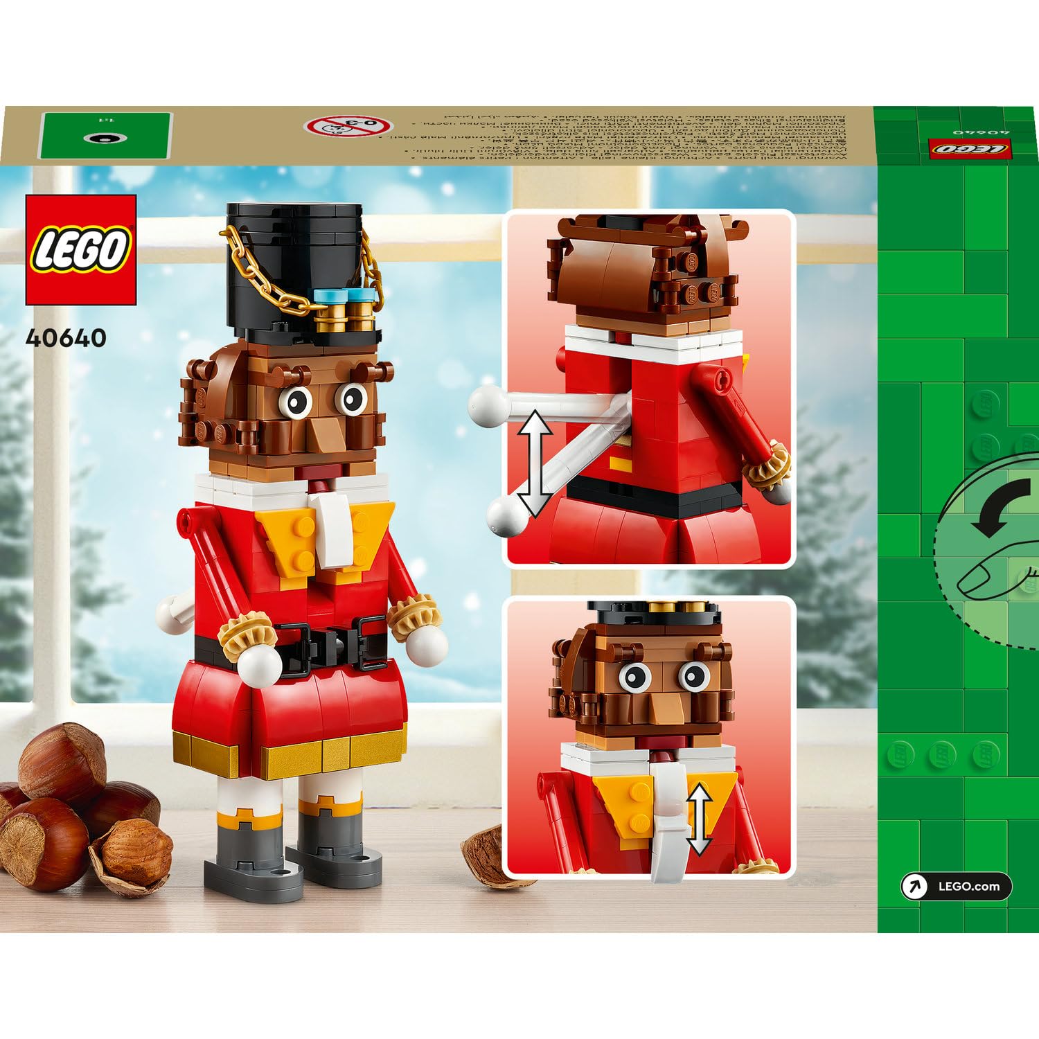 LEGO Fındıkkıran 40640 – 8 Yaş ve Üzeri Çocuklar için Yılbaşı Temalı Oyuncak Figür Yapım Seti (208 Parça)
