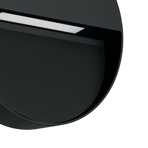 EGLO Maruggio LED duvar lambası, dış mekan aydınlatması, ev duvarı, yuvarlak dış mekan lambası, alüminyum dış duvar lambası, duvar dış mekan lambası, ışık rengi sıcak beyaz - soğuk beyaz, IP65