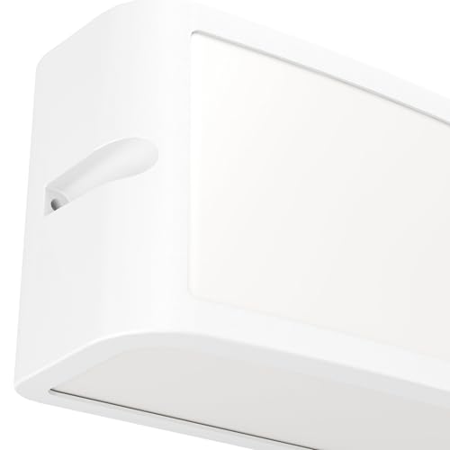 EGLO Camarada LED duvar lambası, dış mekan aydınlatması, ev duvarı, dikdörtgen dış mekan lambası, metal, beyaz dış duvar lambası, dış mekan lambası, soğuk beyaz, IP54