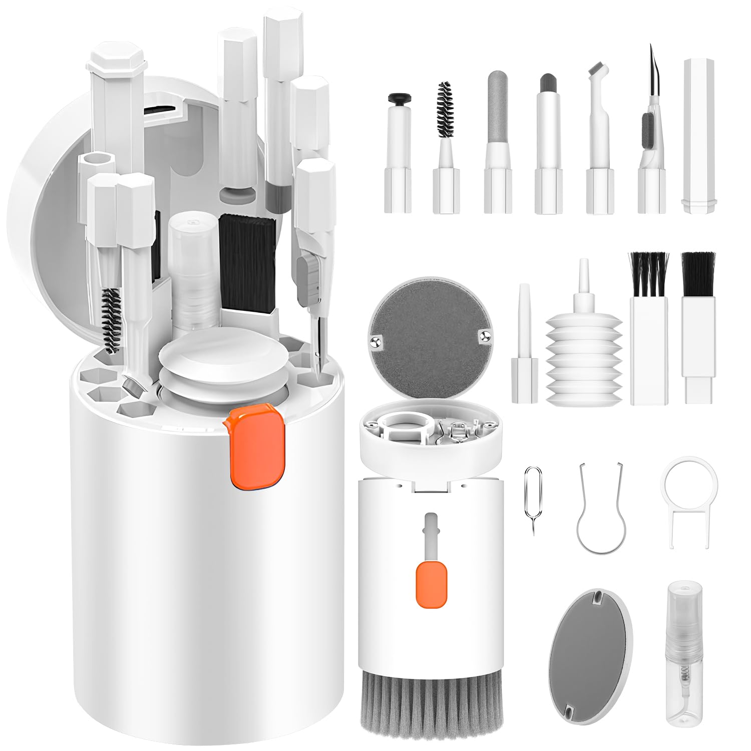 VICHYIE 20'si 1 Arada Klavye ve Kulaklık Temizleme Seti - AirPods 1/2/3/Pro, PC, Dizüstü Bilgisayar,