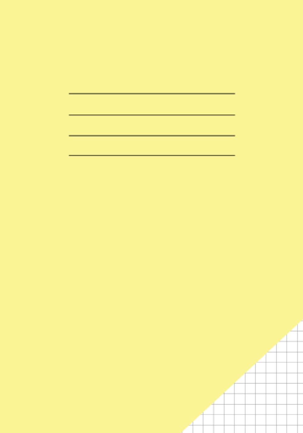 Independently published Maths Exercise Book 5mm Square A5: Blank Squared Book for Maths Lessons/Grid Paper Notebook for Mathematics/for school kids |109 pages | Yellow Cover