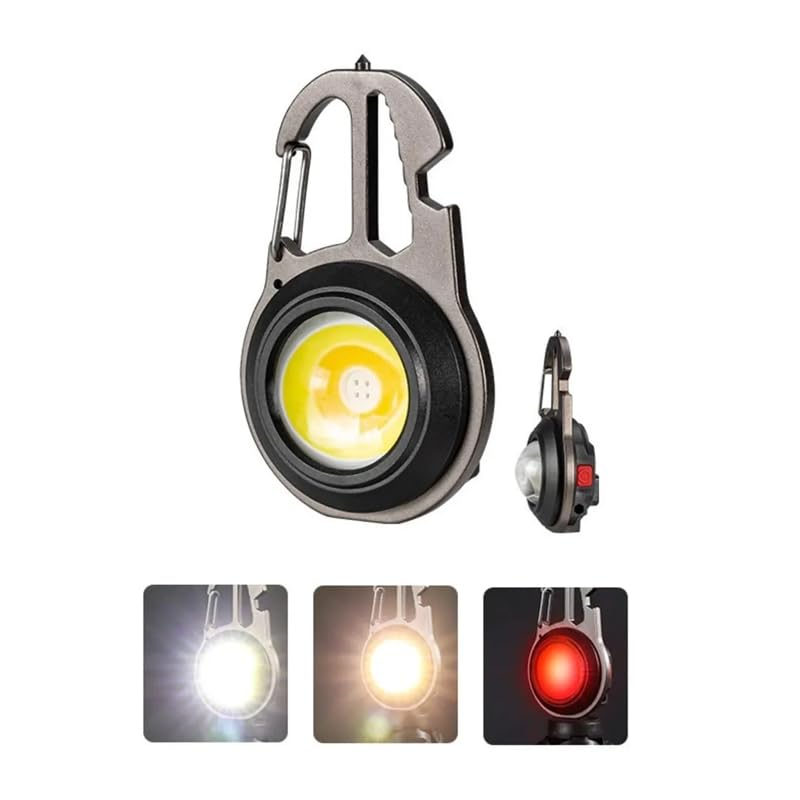 Aksesuarcı Anahtarlıklı Çok Fonksiyonlu Acil Durum Işığı, Flash, Tornavida, Kamp,Doğa, Outdoor, Depr