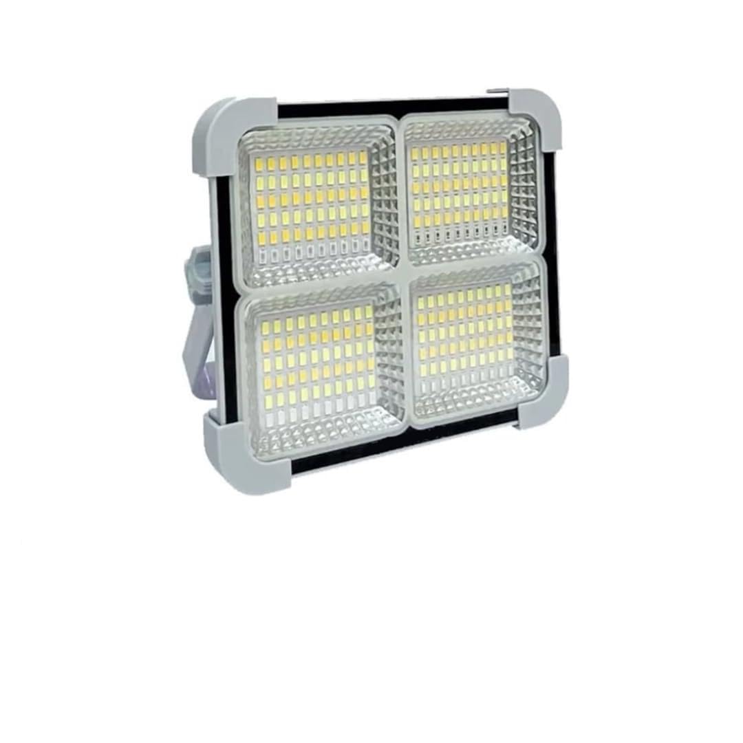 Seyyar Solar Led Projektör Gri Renk Cata 200w Güneş Enerjili Portatif Led Işık Taşınabilir Sokak Aydınlatması IP66