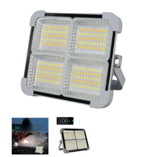Seyyar Solar Led Projektör Gri Renk Cata 200w Güneş Enerjili Portatif Led Işık Taşınabilir Sokak Aydınlatması IP66