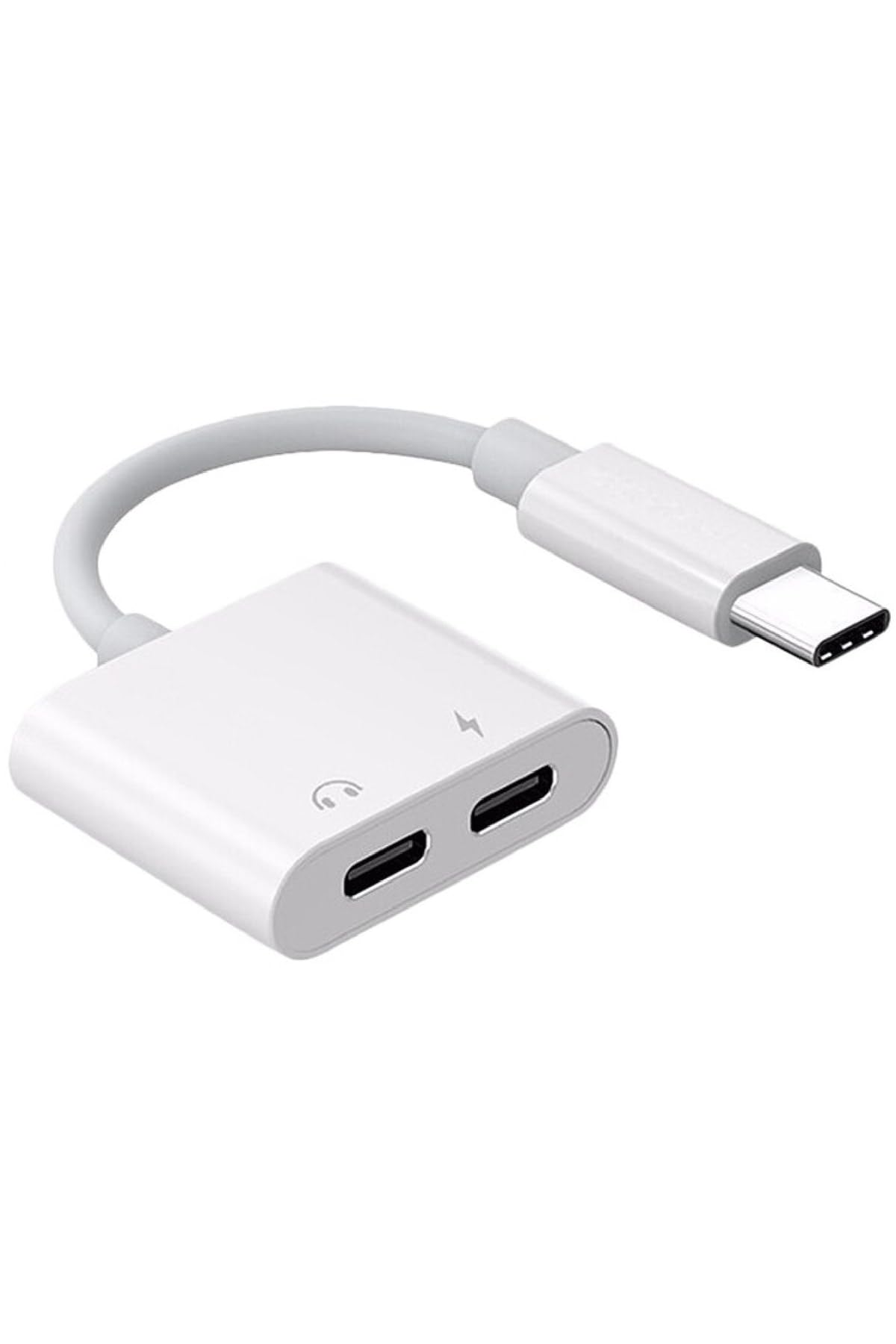 Alfais 5067 Type C To Kulaklık Hızlı Şarj Giriş Çevirici Çoklayıcı Çoğaltıcı Splitter Adaptör
