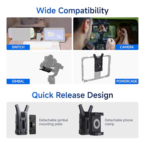 Accsoon CineView Nano BİR küçük, daha hafif kablosuz CineView sistemi. HD 1080p60 HDMI sinyali HDMI bağlantısı üzerinden sinyali kablosuz olarak aktarır
