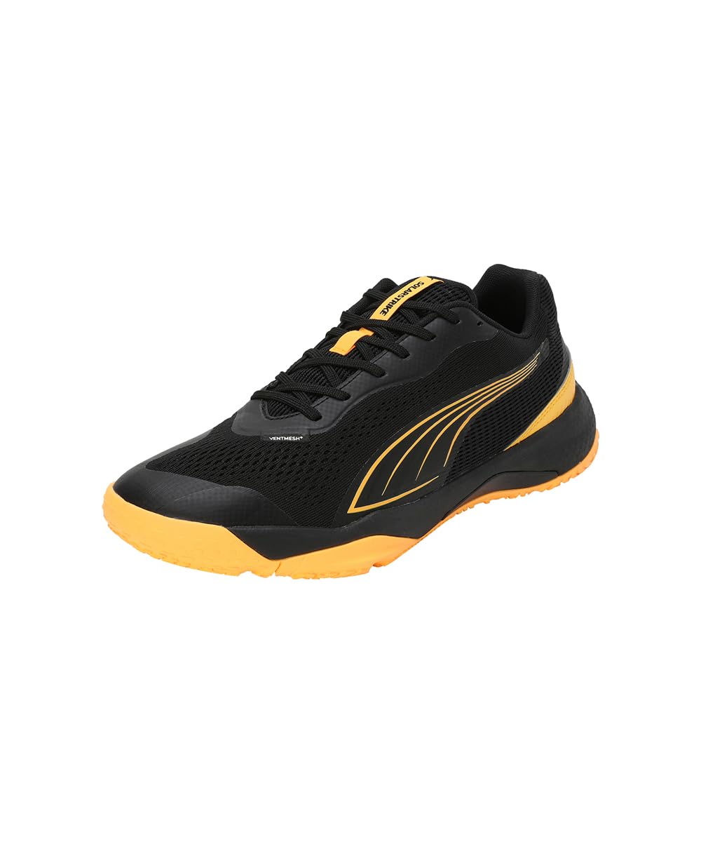 PUMA Unisex Yetişkin Solarstrike III Spor Ayakkabı PUMA Black-Sun Stream-PUMA White 42 EU