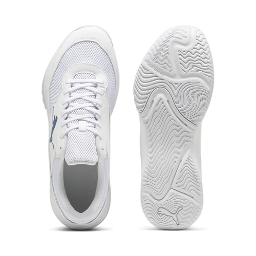 PUMA Unisex Varion II iç mekan saha ayakkabısı, Puma Beyaz Mavi Ufuk, 36 EU