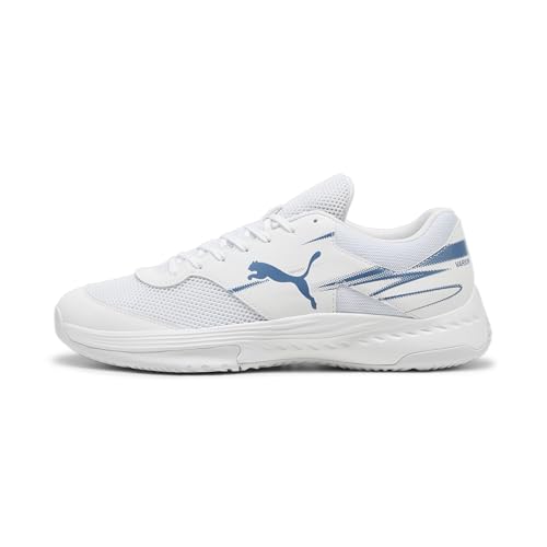 PUMA Unisex Varion II iç mekan saha ayakkabısı, Puma Beyaz Mavi Ufuk, 36 EU