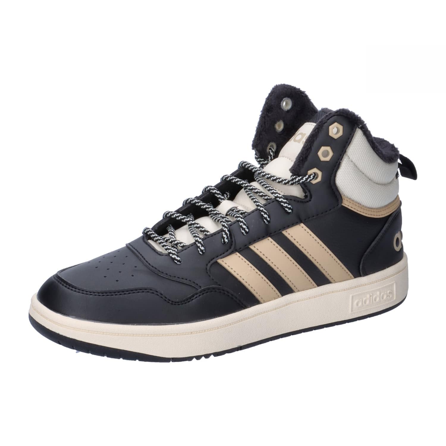 adidas Hoops 3 Mid Erkek Günlük Spor Ayakkabı Siyah 42.5