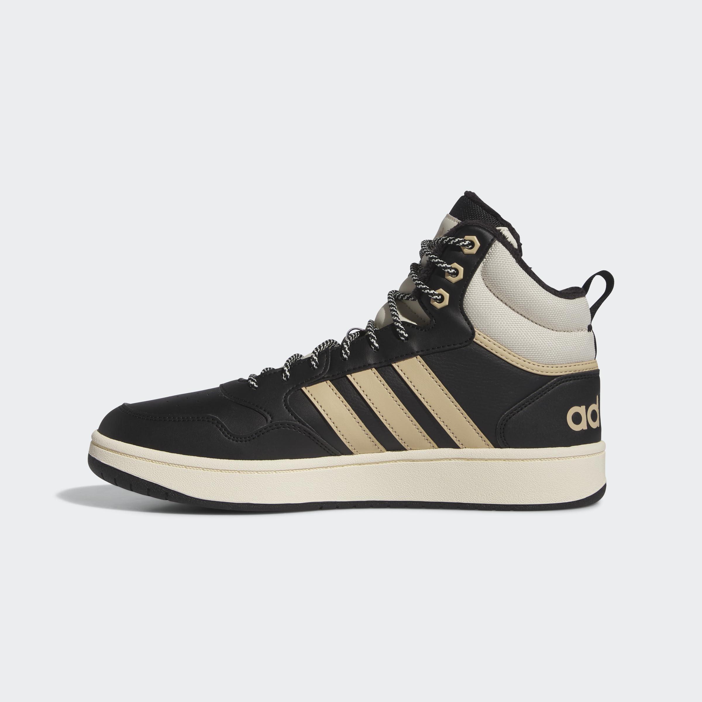 adidas Hoops 3 Mid Erkek Günlük Spor Ayakkabı Siyah 42.5