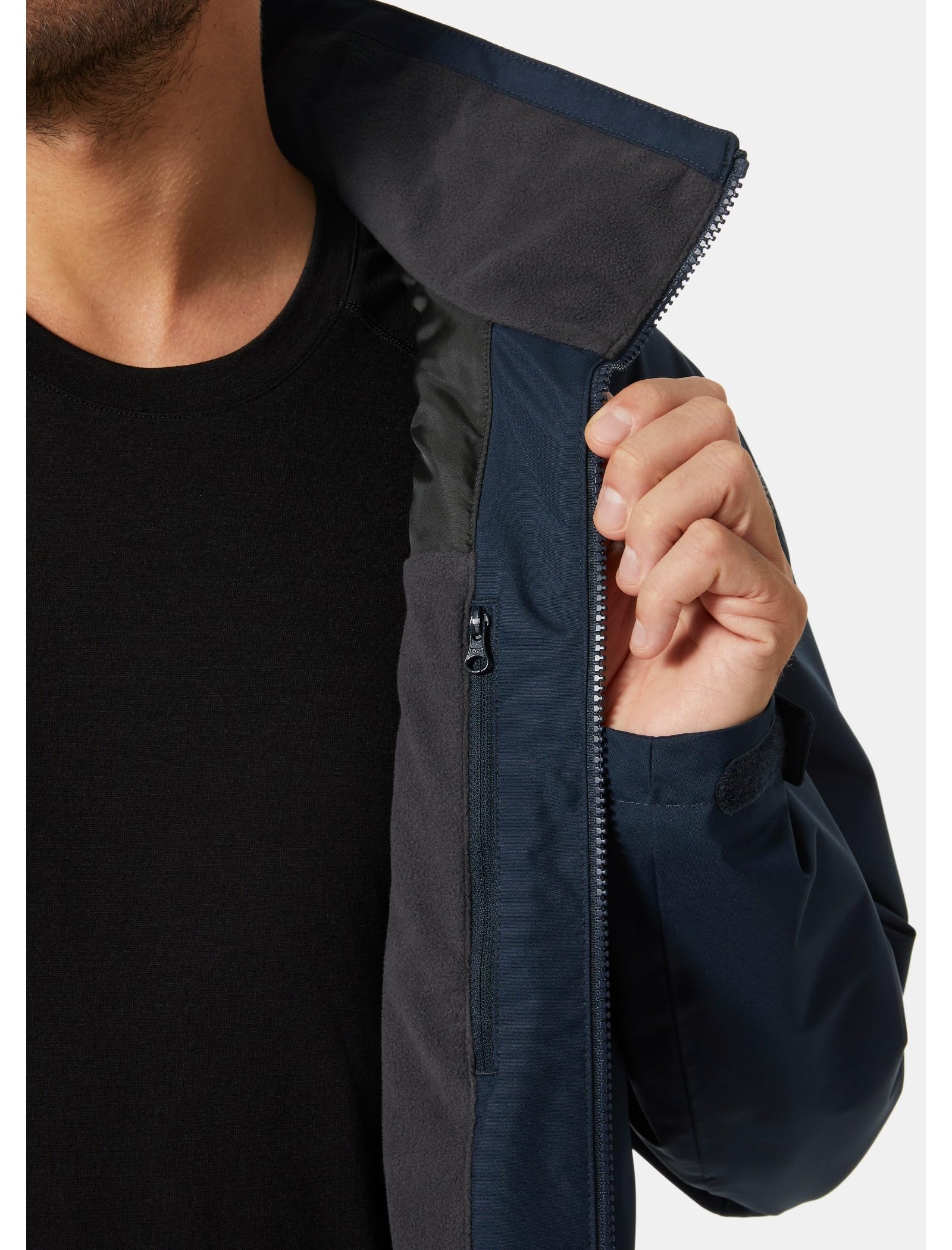 Helly Hansen Crew Midlayer 2 Erkek Ceket Lacivert S