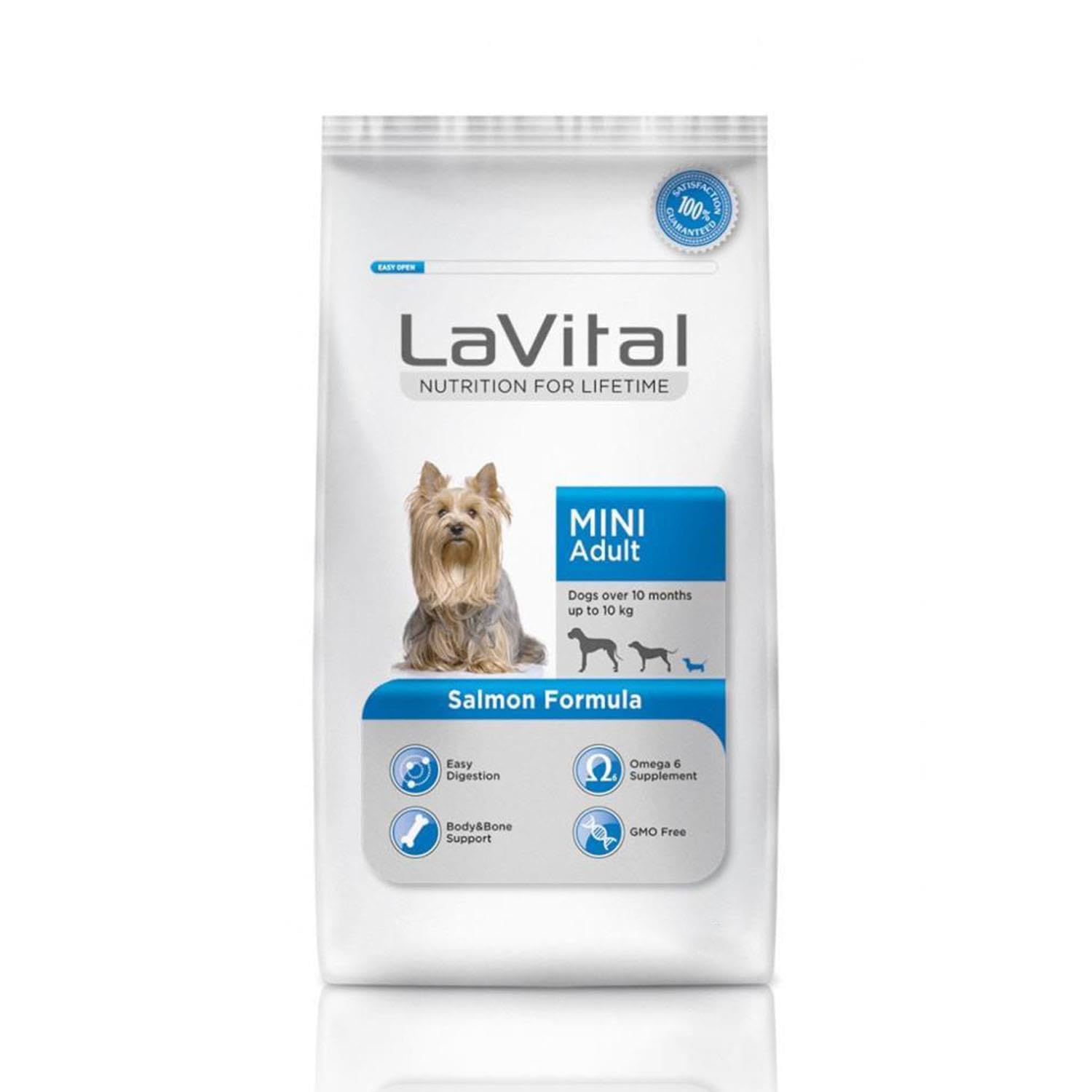 LaVital Somonlu Mini Irk Yetişkin Köpek Maması 1,5kg