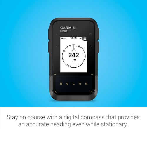 Garmin eTrex® Güneş Enerjisi, GPS Taşınabilir Navigatör, Sınırsız Pil Ömrü, Suya Dayanıklı
