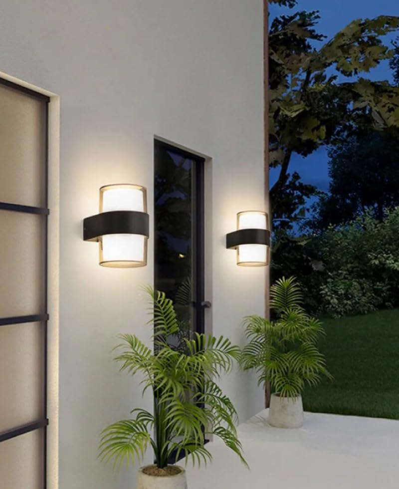 RULTECH DUVAR LED LAMBA 12W GÜN IŞIK 3200K BAHÇE TERAS İÇ&DIŞ MEKAN DEKORATİF LED APLİK AYDINLATMA (1 ADET)