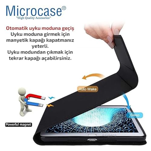 Microcase LENOVO Tab P11 2.Nesil Tablet ile Uyumlu Bluetooth Klavyeli Standlı Kılıf - BKK4