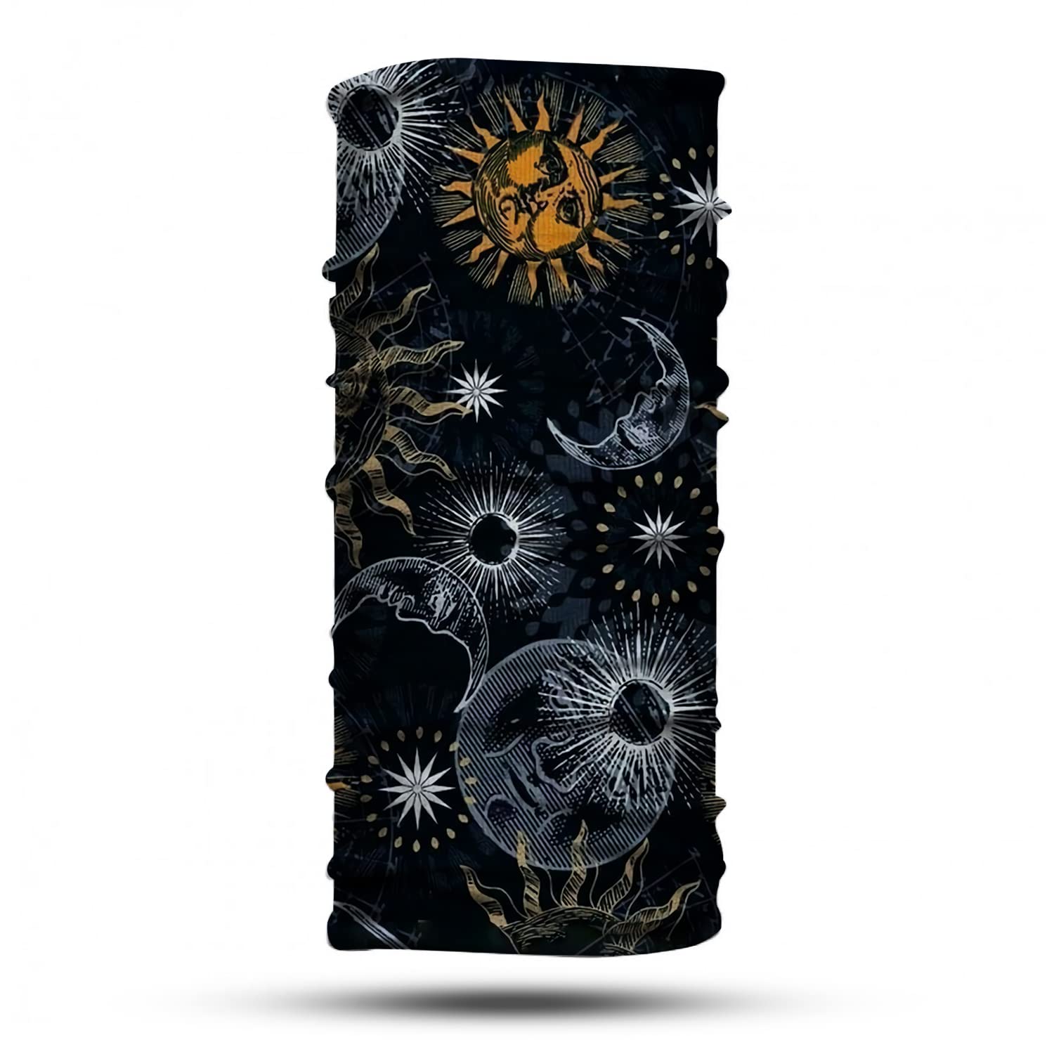 Ay Desenli Bandana Boyunluk, Çok Amaçlı Boyunluk, Bandana, Esnek Yüz Maskesi, Spor Outdoor, Kafa Bandı, Erkek Bandana, Kadın Bandana…