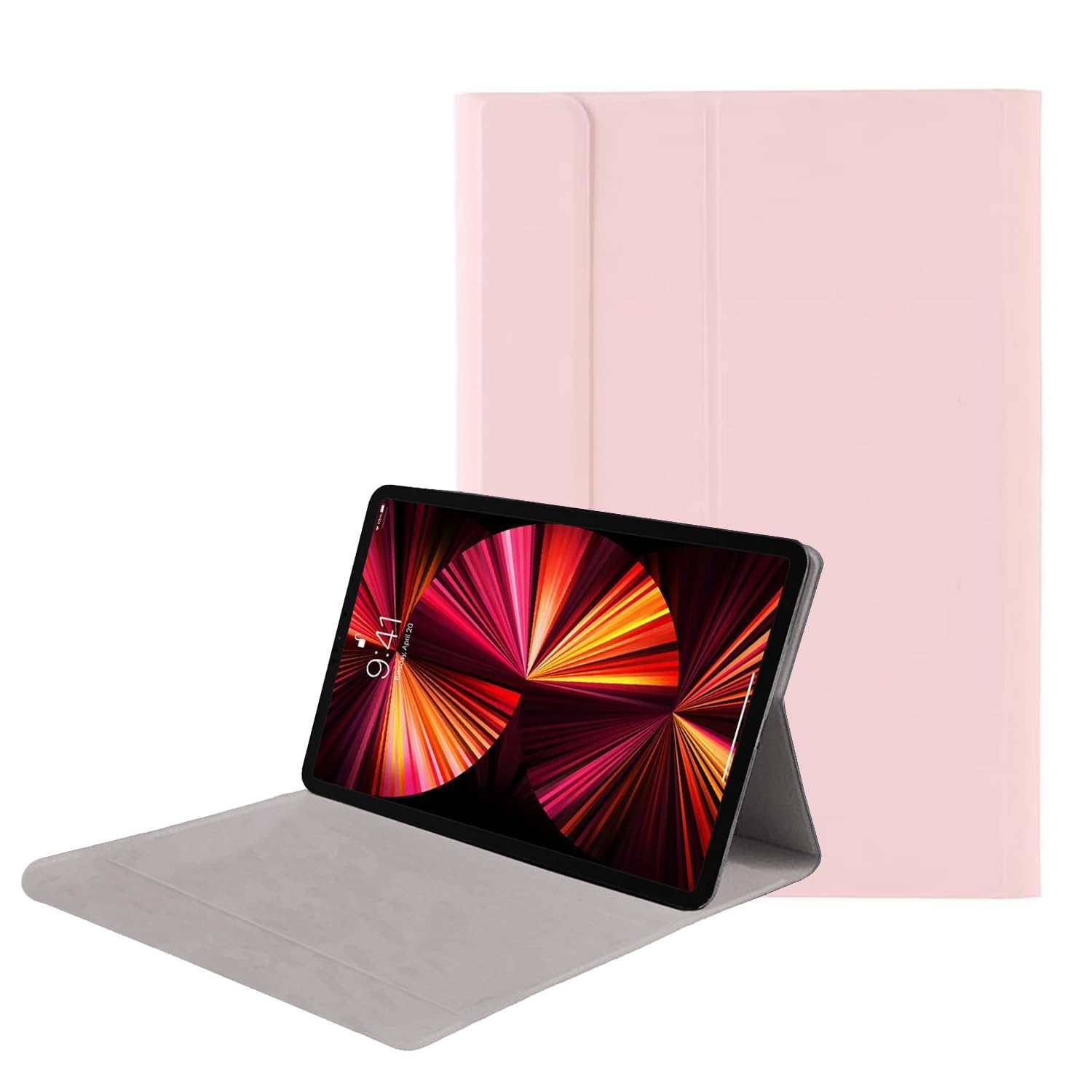 Microcase Huawei Matepad 11.5 inch Tablet ile Uyumlu Sleeve Serisi Mıknatıs Kapak Standlı Kılıf - Pembe AL3319