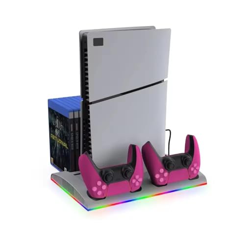 Hobimtek TP5-3570 PS5 Soğutucu Organizatör 2 Fanlı Stand Kol Şarj Edici Stand 3 USB Hub Kulaklık platstation Standı